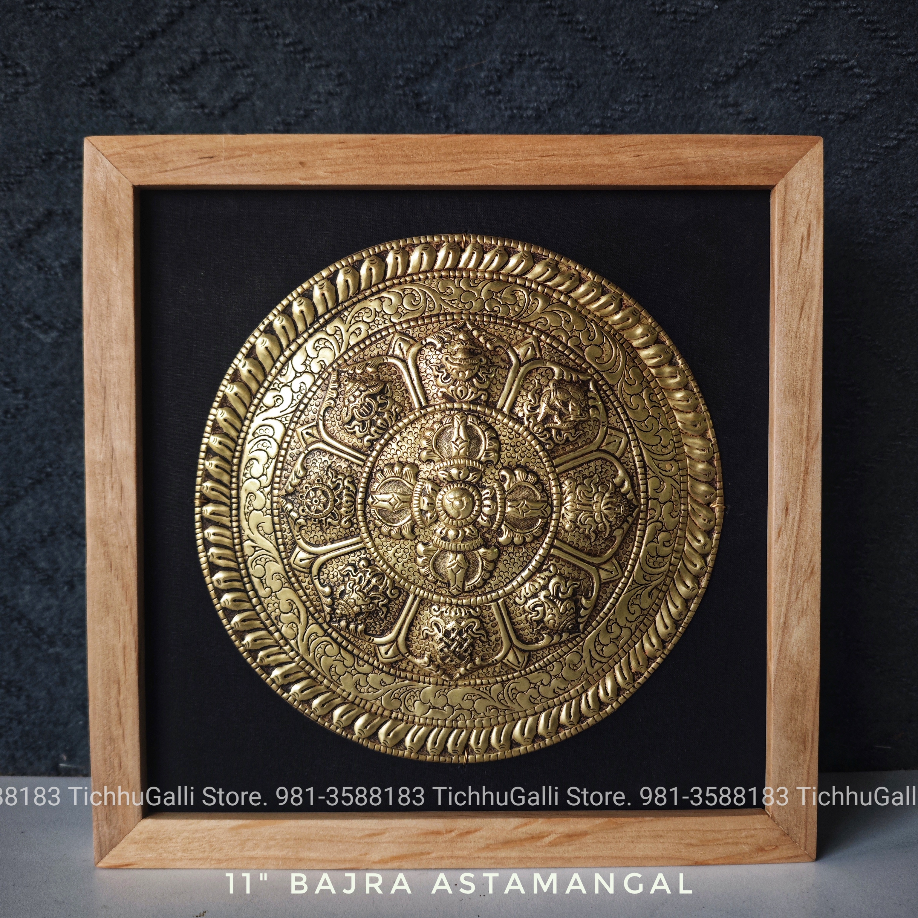 Bajra with astamagal Normal Frame 11"